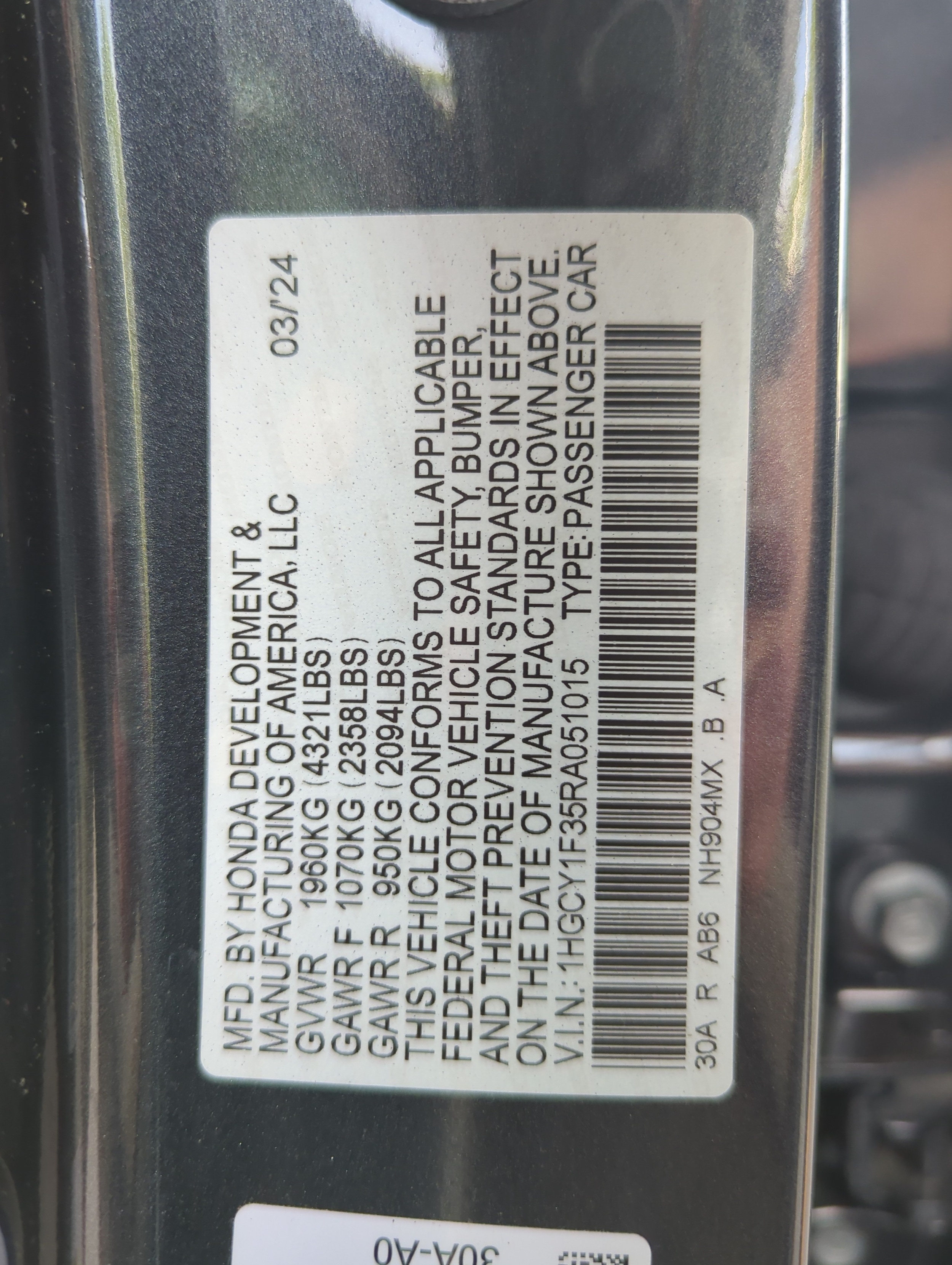 2024 Honda Accord EX - Photo 35