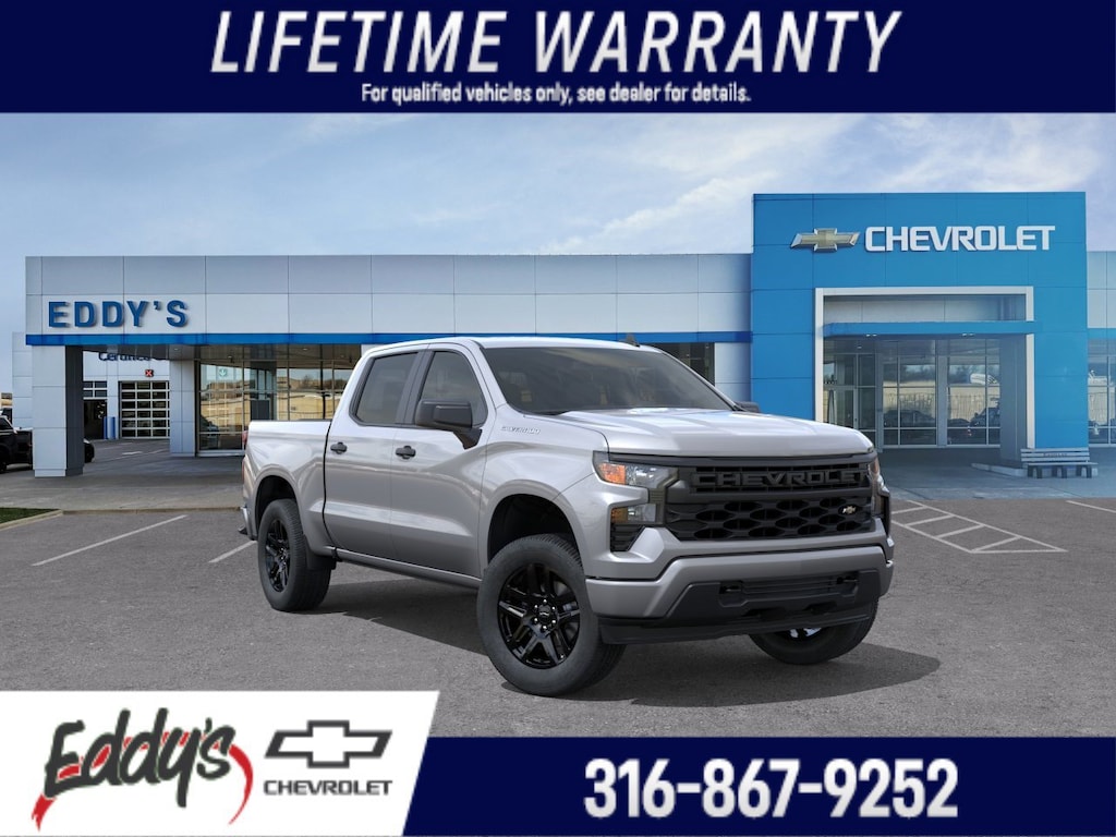 New 2026 Chevrolet Silverado 1500 Custom Crew Cab Pickup