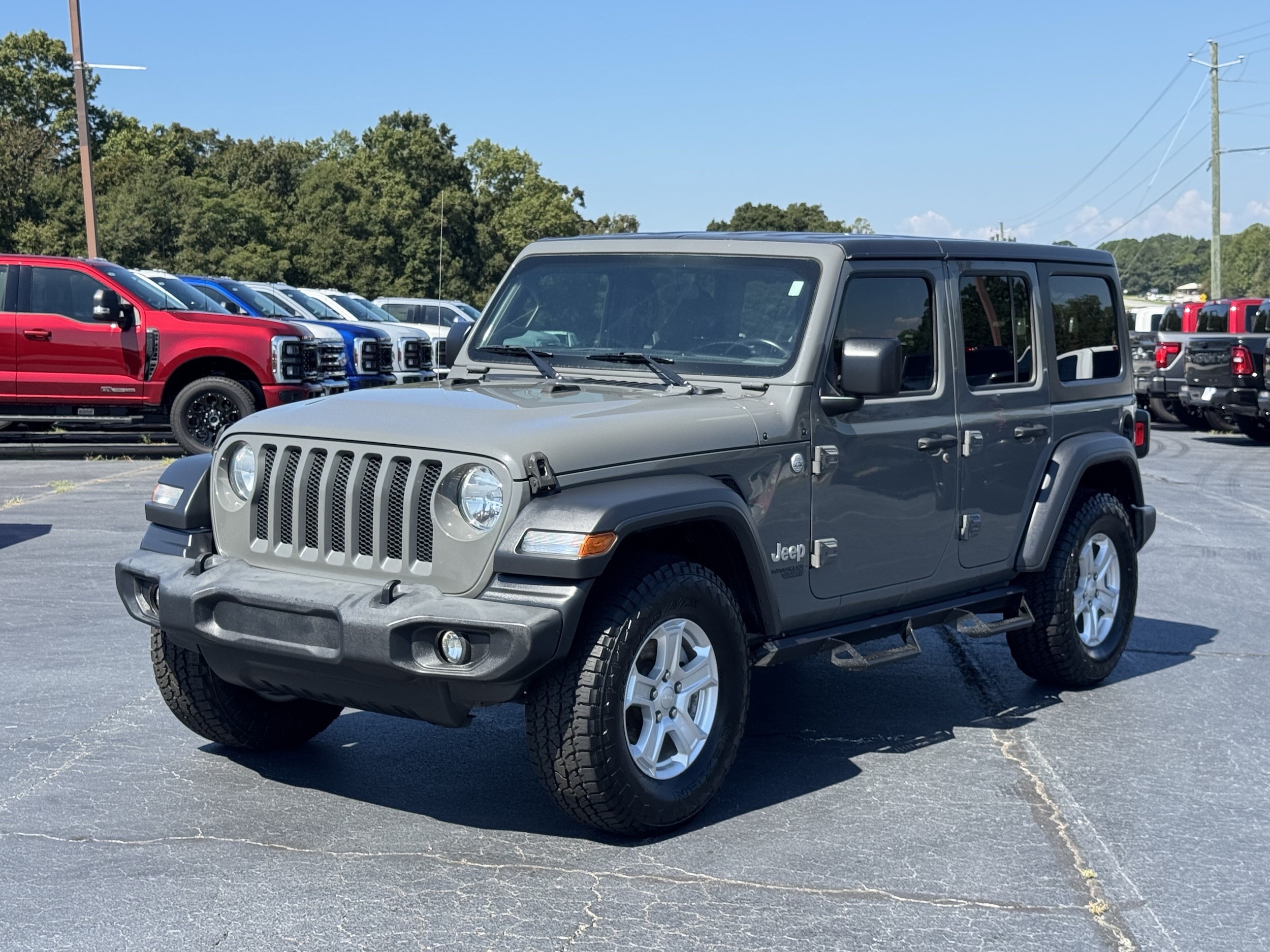 Used 2018 Jeep All-New Wrangler Unlimited Sport S with VIN 1C4HJXDN1JW197984 for sale in Lavonia, GA