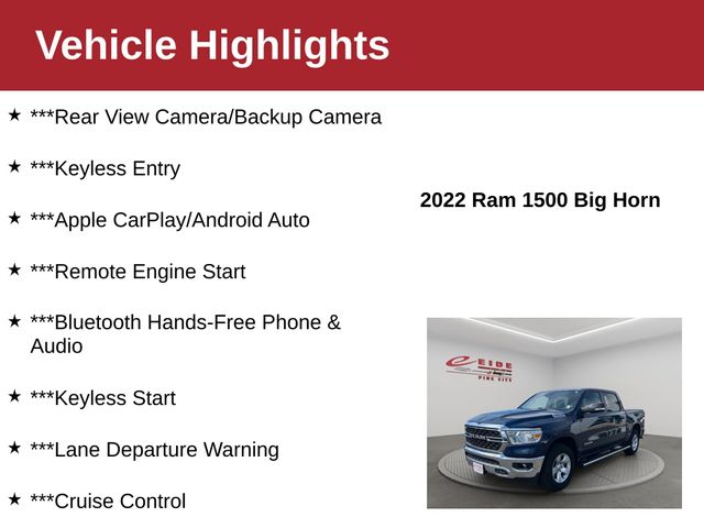 Used 2022 Ram 1500 Big Horn Truck