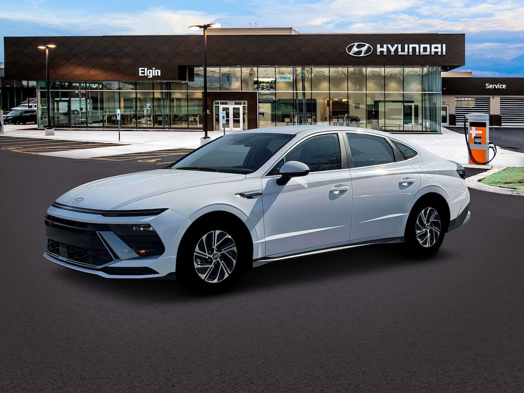 New 2026 Hyundai Sonata Hybrid Blue Sedan