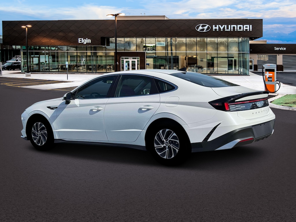 New 2026 Hyundai Sonata Hybrid Blue Sedan