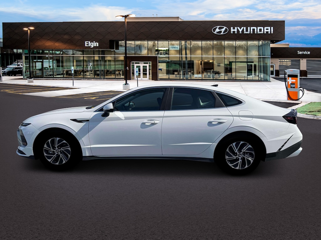 New 2026 Hyundai Sonata Hybrid Blue Sedan