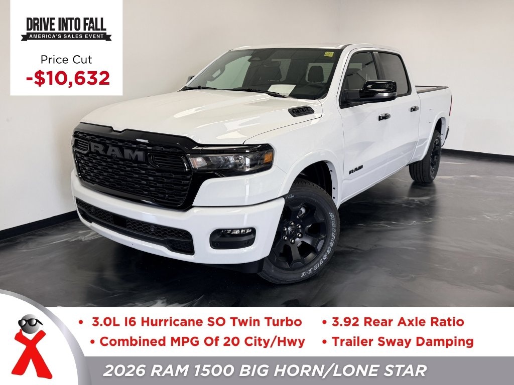 New 2026 Ram 1500 BIG HORN CREW CAB 4X4 6'4 BOX Pickup