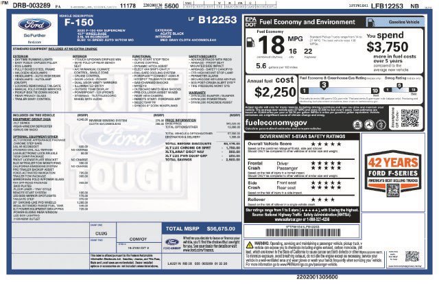 Used 2020 Ford F-150 XLT Truck SuperCrew Cab