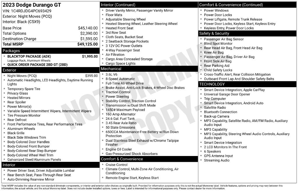 Used 2023 Dodge Durango GT SUV