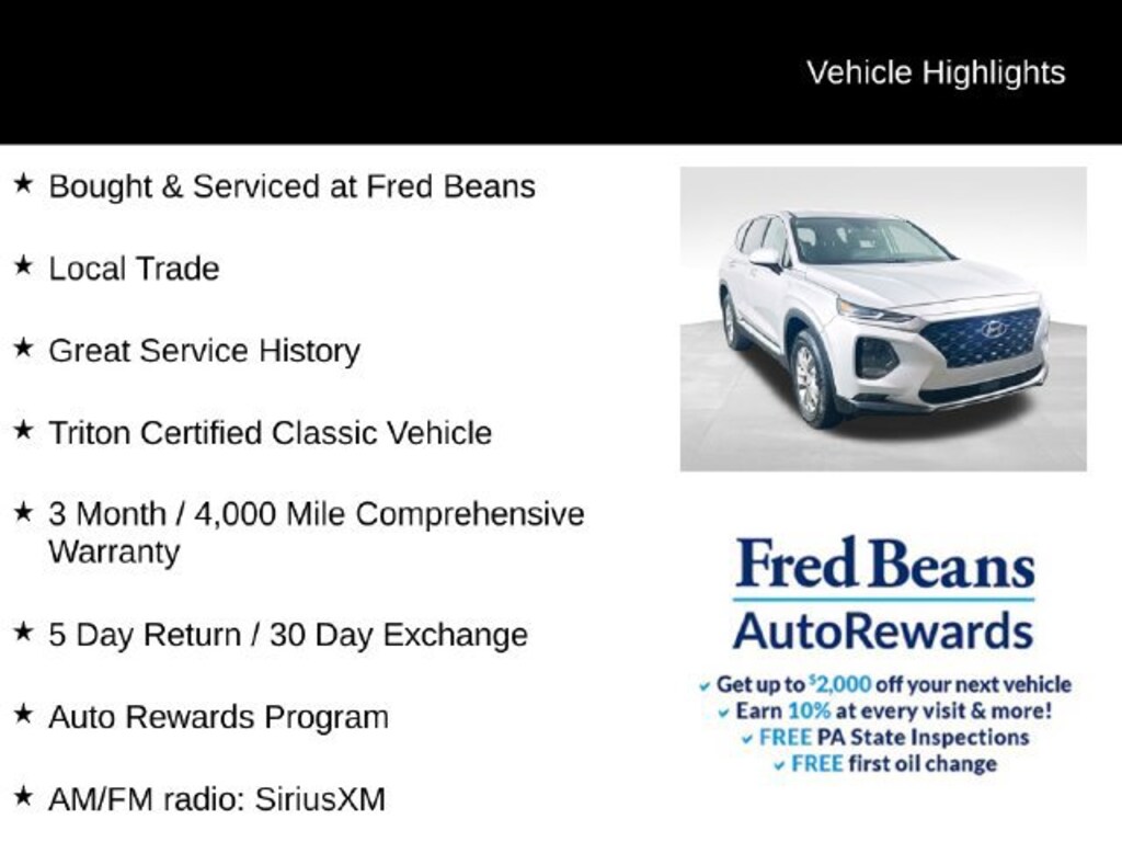 Used 2019 Hyundai Santa Fe SEL SUV