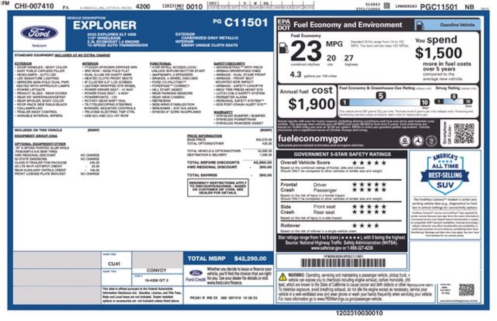 Certified 2023 Ford Explorer XLT SUV