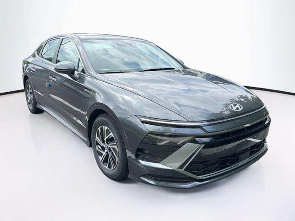 New 2026 Hyundai Sonata Hybrid Blue Sedan
