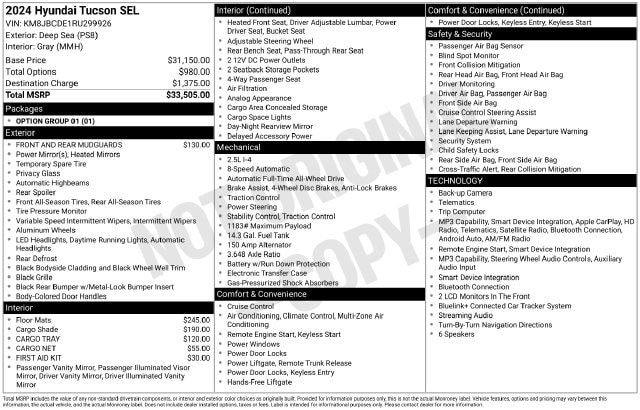 2024 Hyundai Tucson SEL - Photo 31