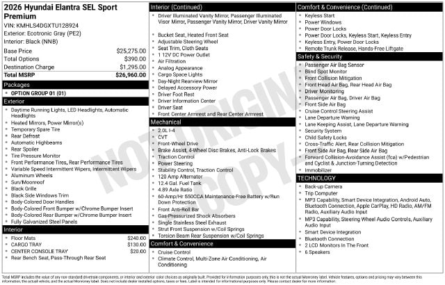 2026 Hyundai Elantra SEL - Photo 32