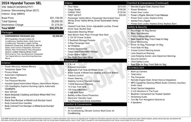 2024 Hyundai Tucson SEL - Photo 33