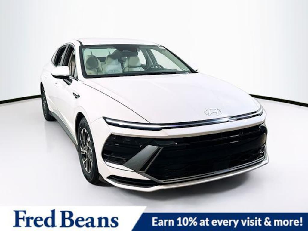 New 2026 Hyundai Sonata Hybrid Blue Sedan