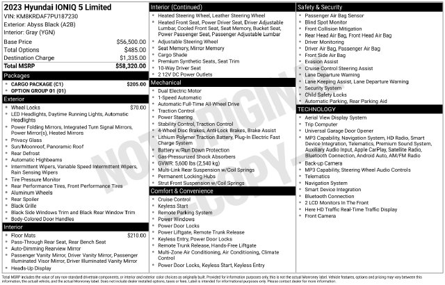 Used 2023 Hyundai IONIQ 5 Limited SUV