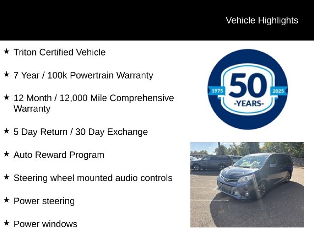 Used 2020 Toyota Sienna XLE Minivan/Van