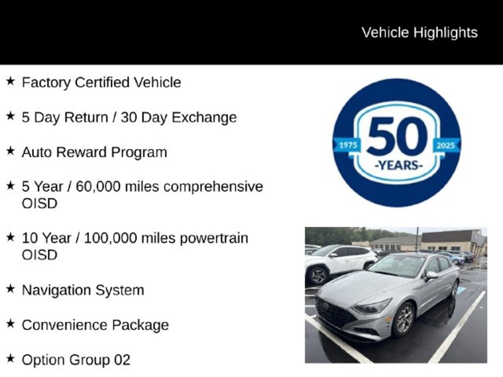 Certified 2023 Hyundai Sonata SEL Sedan