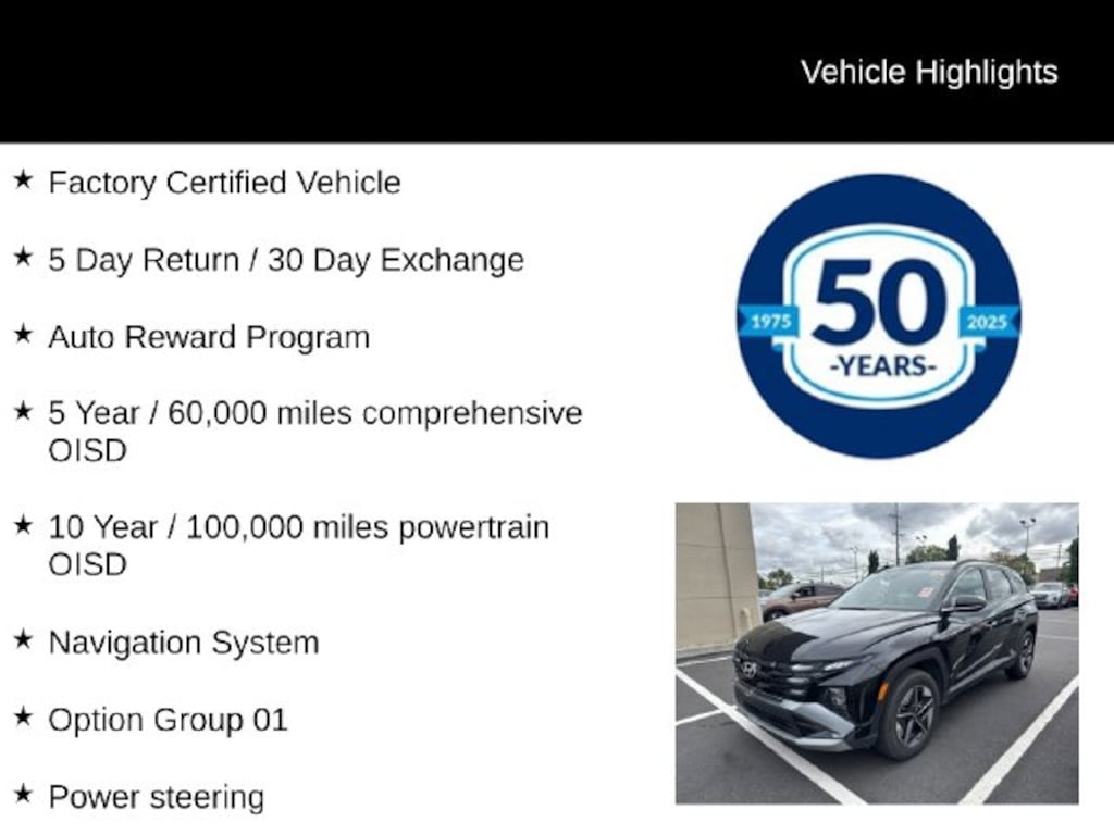 Certified 2025 Hyundai Tucson SEL Convenience SUV