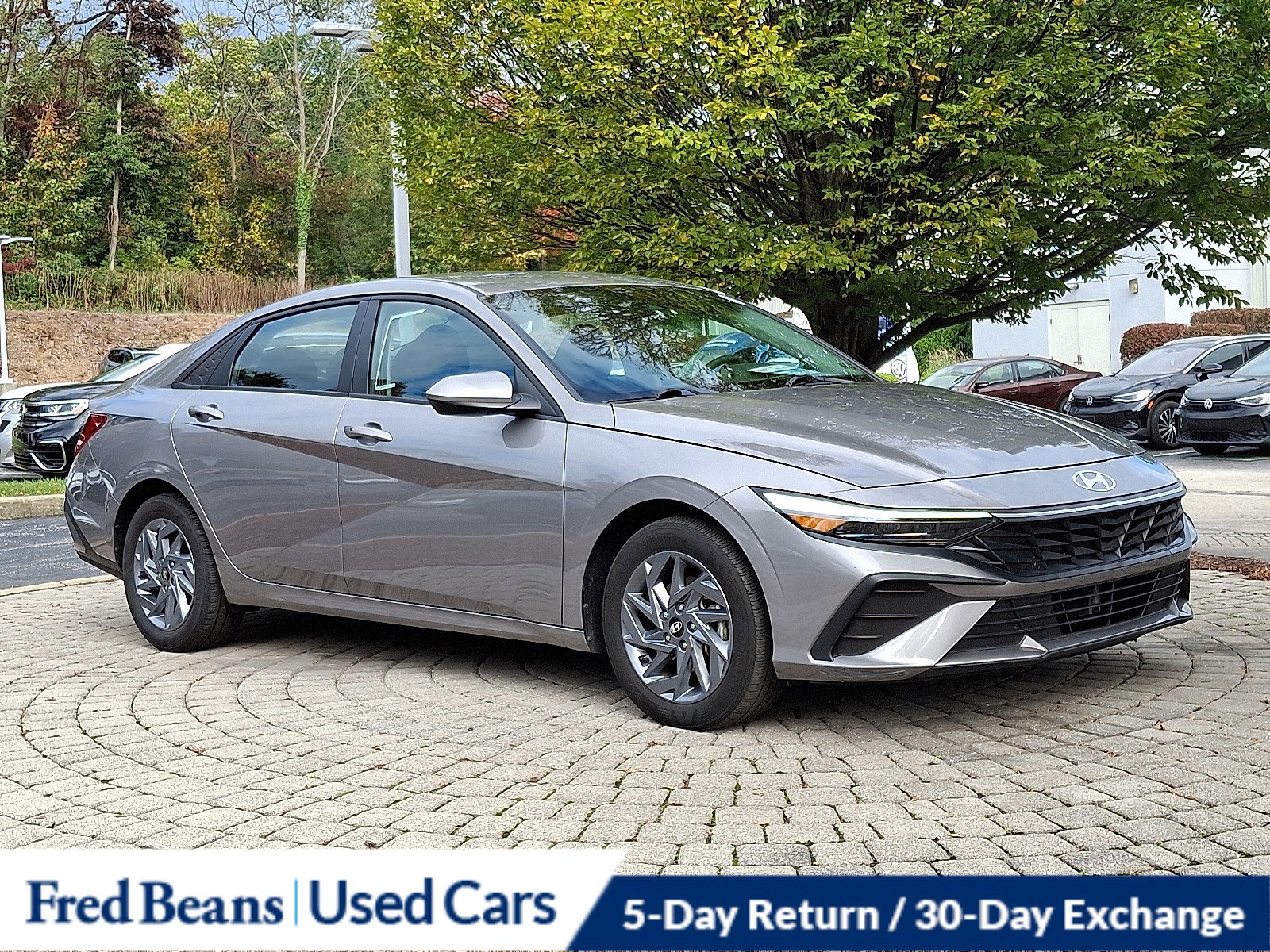 Used 2024 Hyundai Elantra Hybrid Blue Sedan
