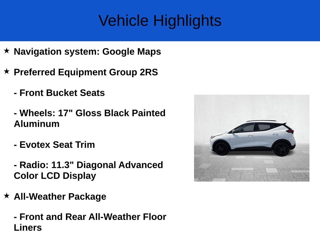 New 2027 Chevrolet Bolt RS SUV