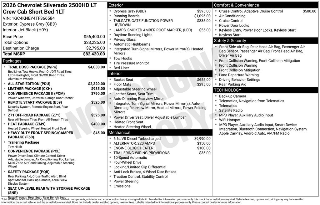New 2026 Chevrolet Silverado 2500 HD LT Truck Crew Cab