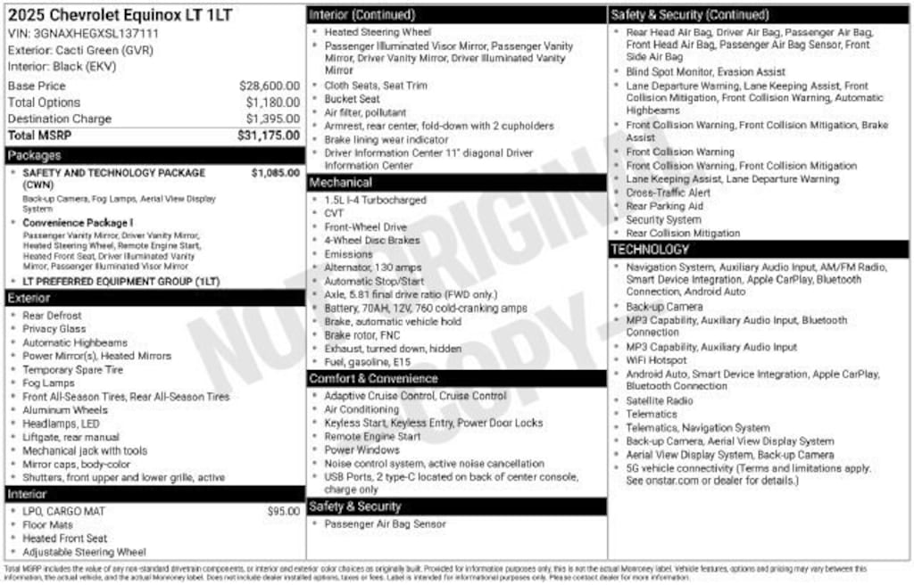 Certified 2025 Chevrolet Equinox LT SUV