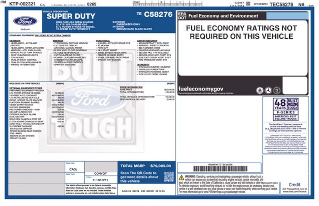 New 2026 Ford F-450 Chassis XL Truck Crew Cab