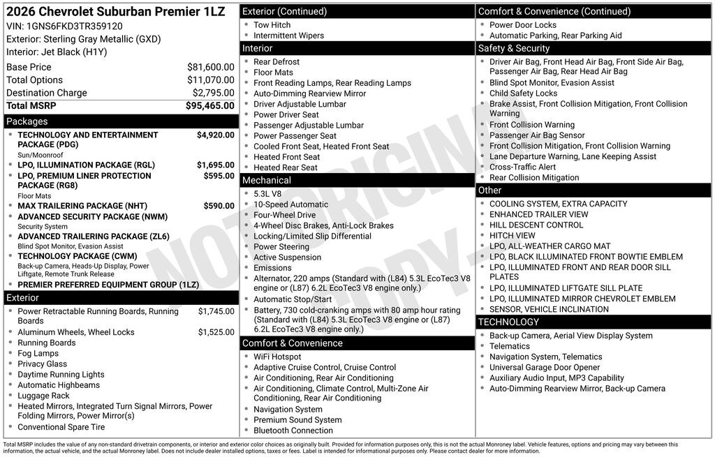 New 2026 Chevrolet Suburban