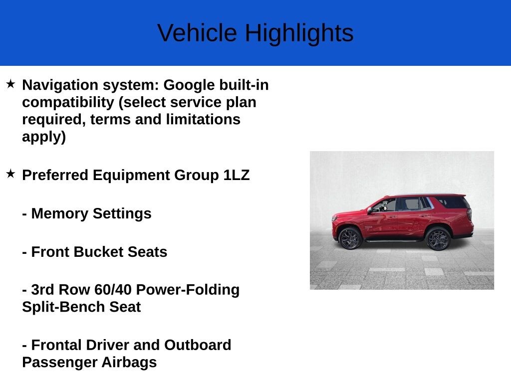 New 2026 Chevrolet Tahoe