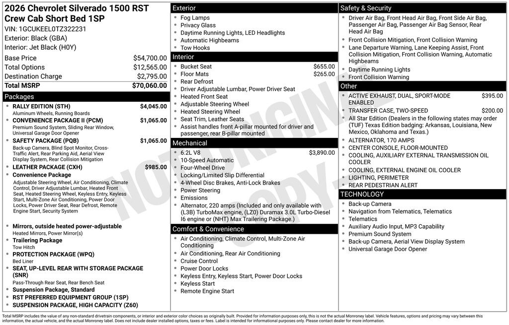 New 2026 Chevrolet Silverado 1500