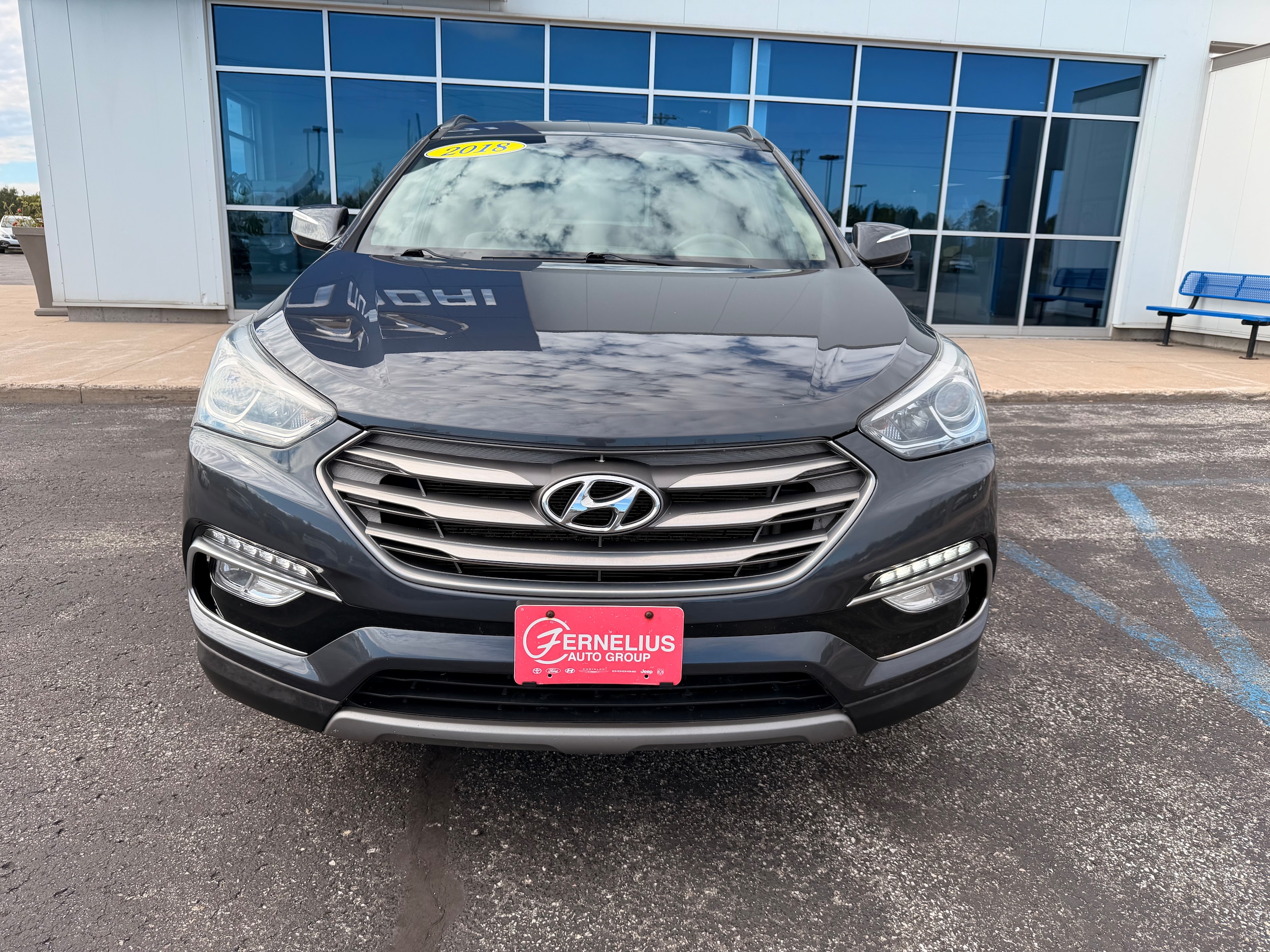 Used 2018 Hyundai Santa Fe Sport with VIN 5XYZUDLB2JG513178 for sale in Sault Ste. Marie, MI
