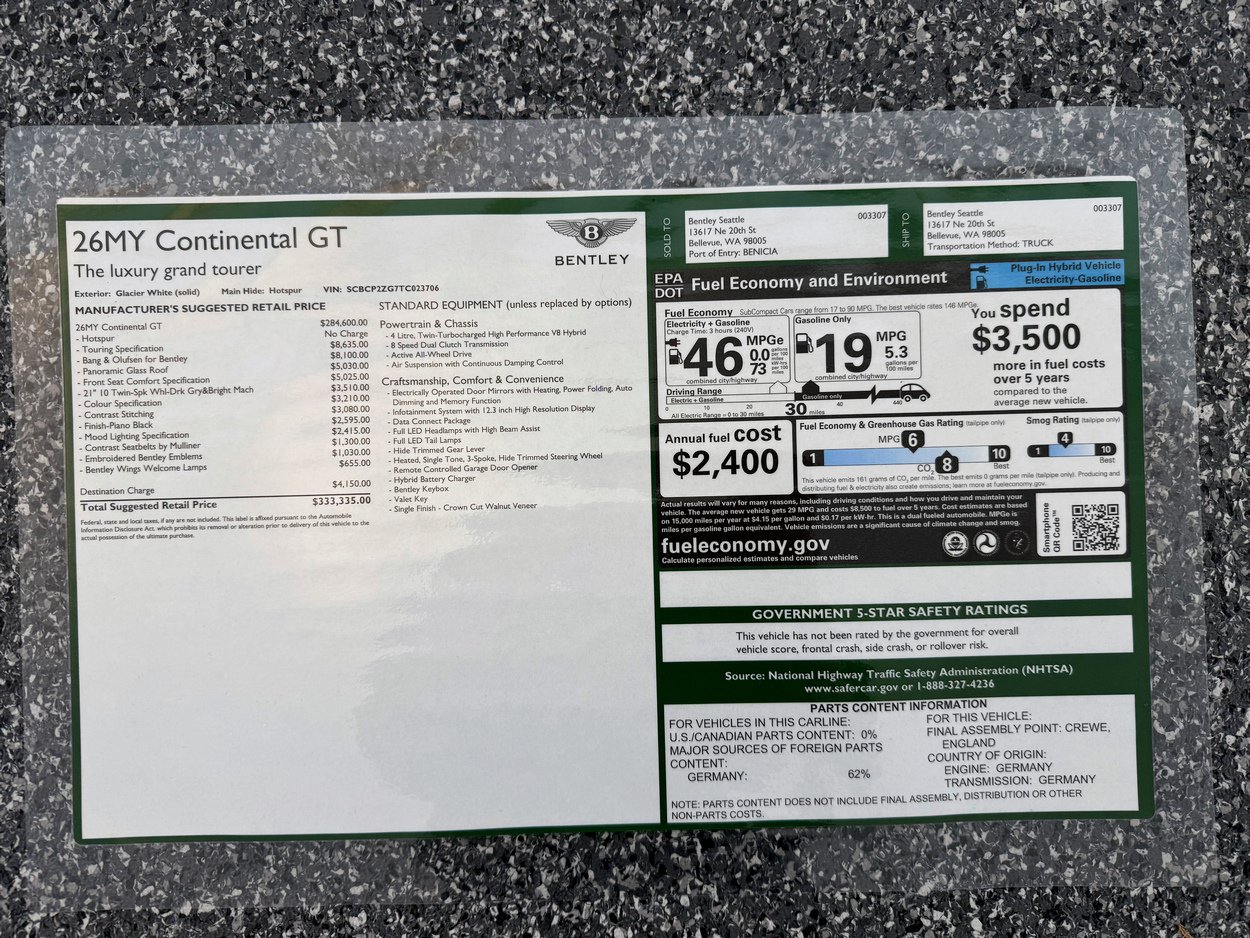 2026 Bentley Continental GT Base - Photo 50