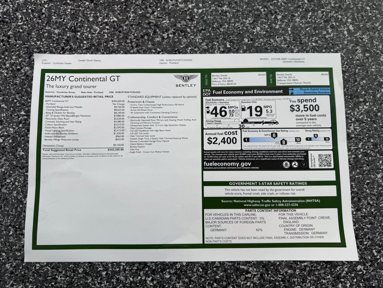 2026 Bentley Continental GT Base - Photo 50