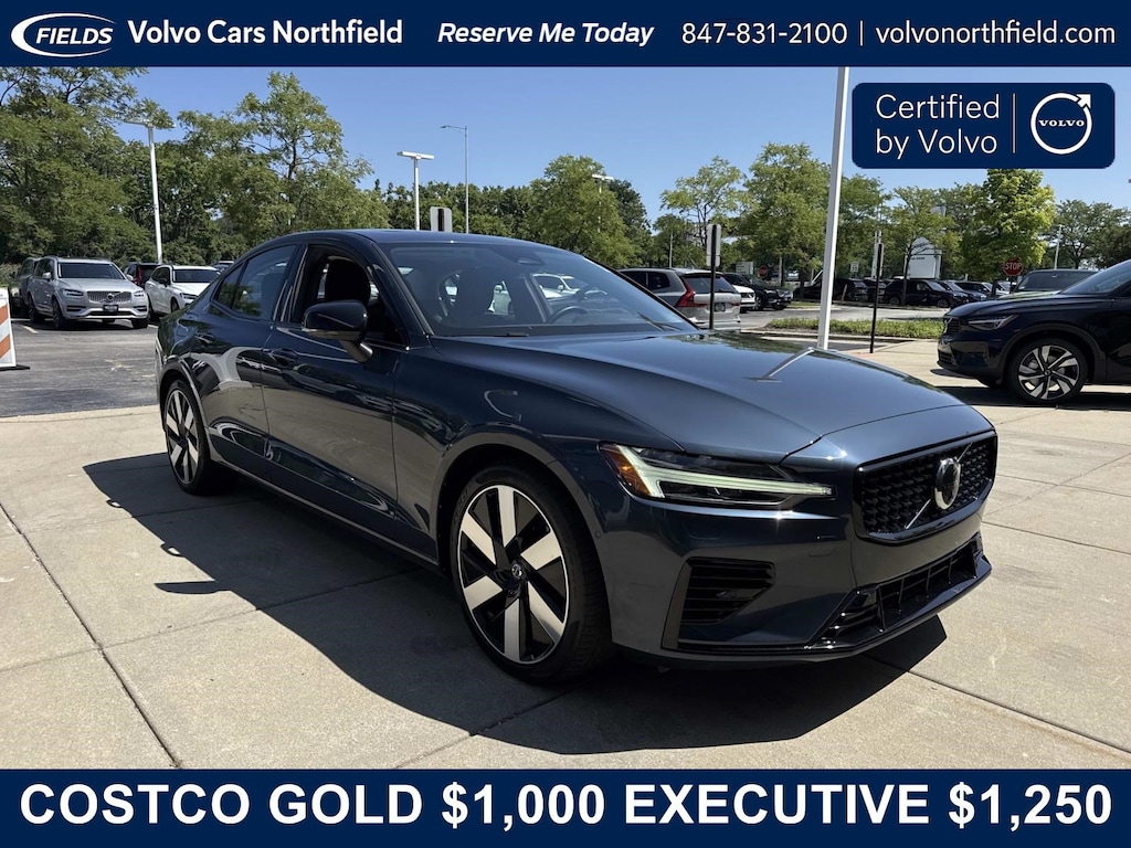 Certified 2024 Volvo S60 Recharge Plug-In Hybrid T8 Plus Dark Theme Sedan