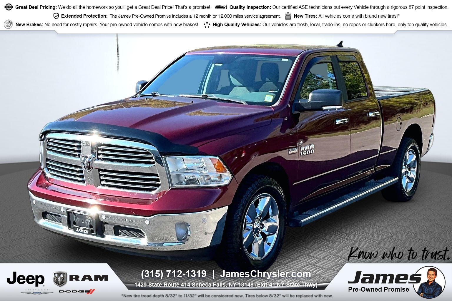 Used 2017 Ram 1500 SLT Truck Quad Cab