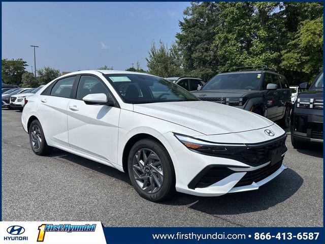 2026 Hyundai Elantra Hybrid Blue Sedan