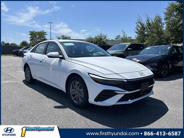 2026 Hyundai Elantra Hybrid Blue Sedan