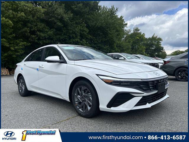 2026 Hyundai Elantra Hybrid Blue Sedan