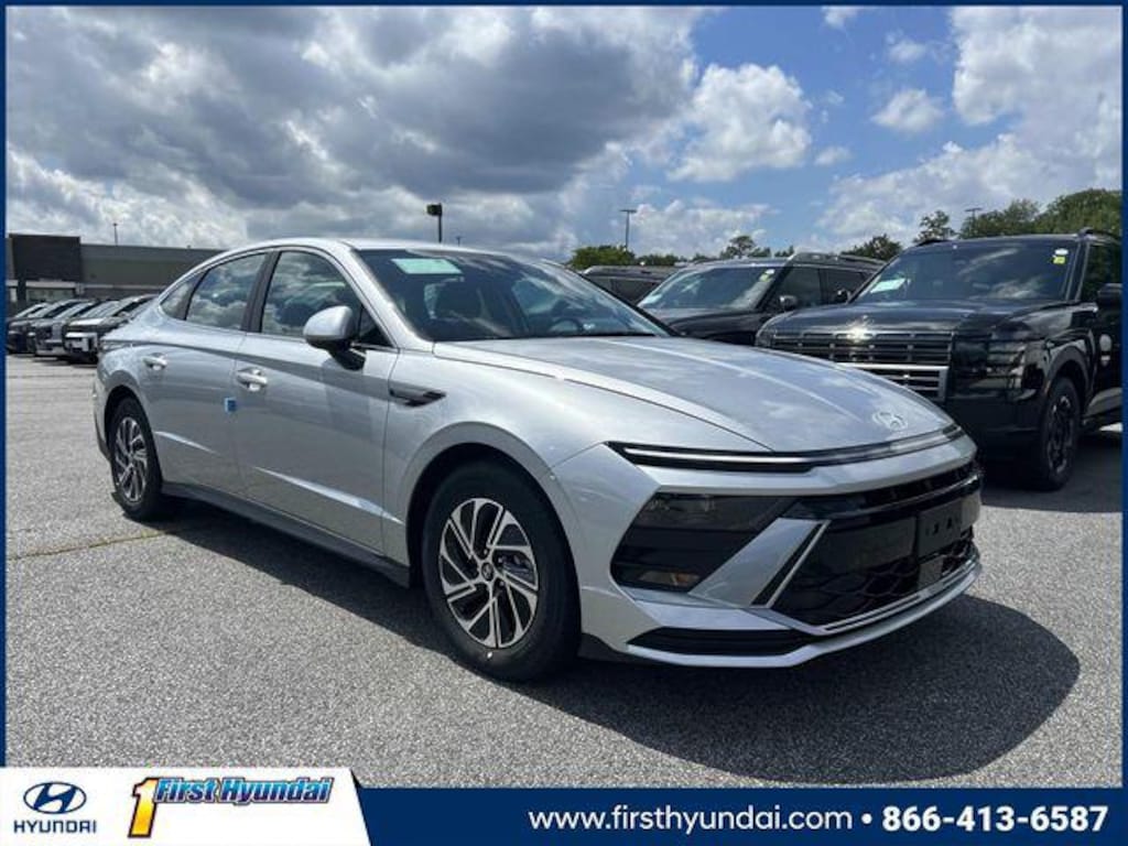 New 2026 Hyundai Sonata Hybrid Blue Sedan