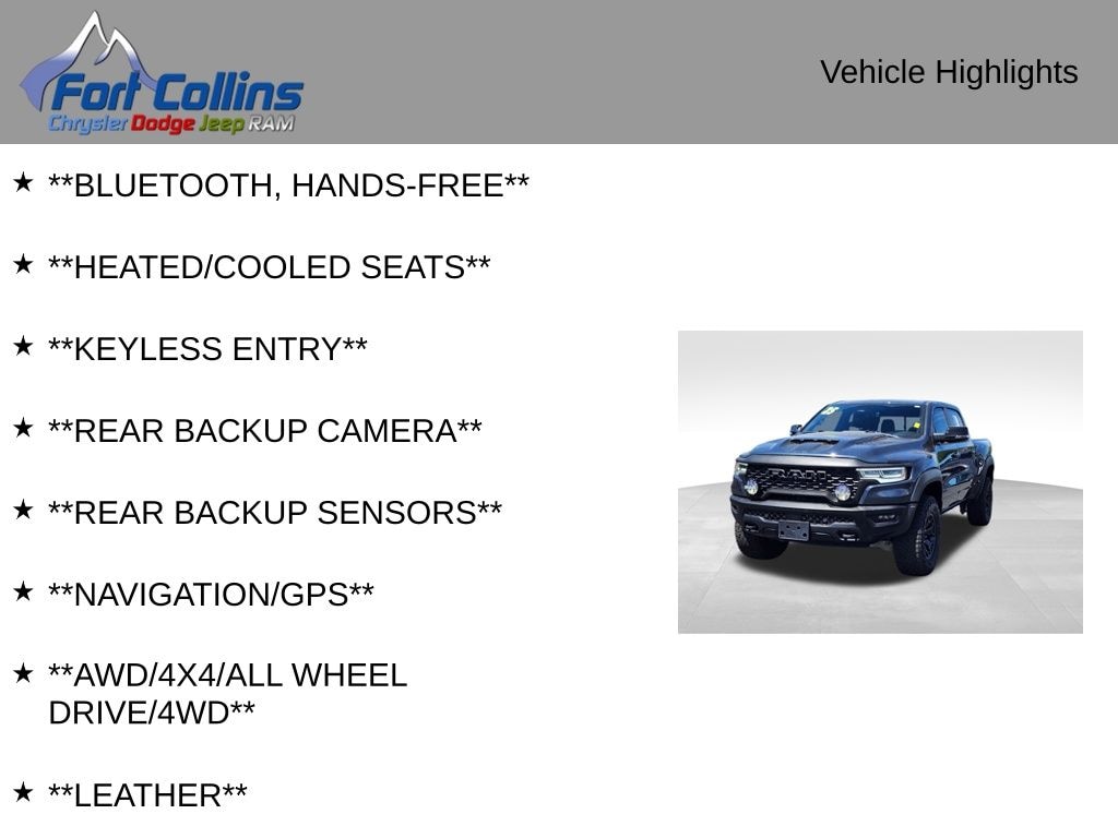Used 2025 Ram 1500 RHO Truck