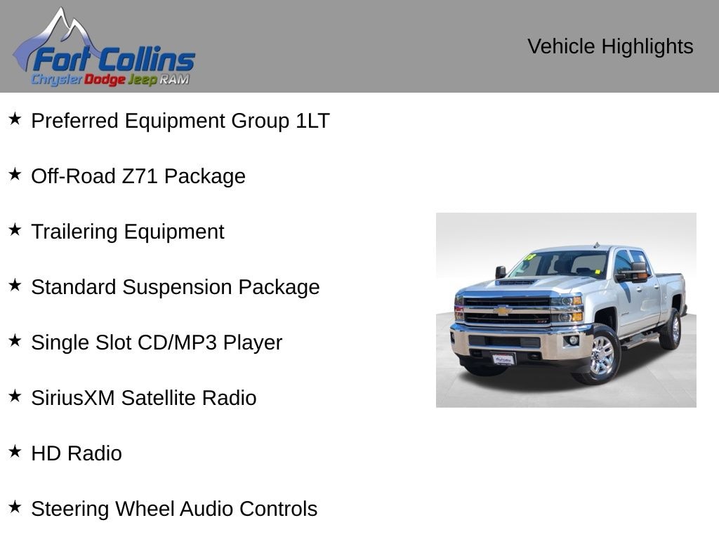 Used 2018 Chevrolet Silverado 2500HD LT Truck Crew Cab