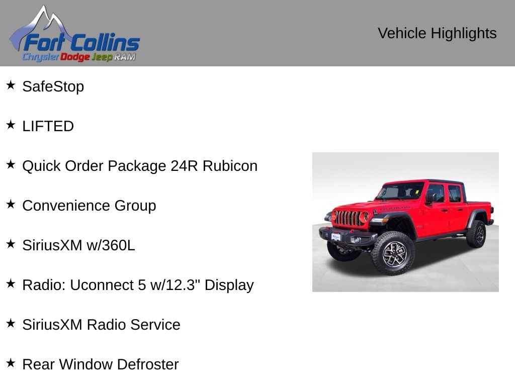 Used 2024 Jeep Gladiator Rubicon Truck Crew Cab