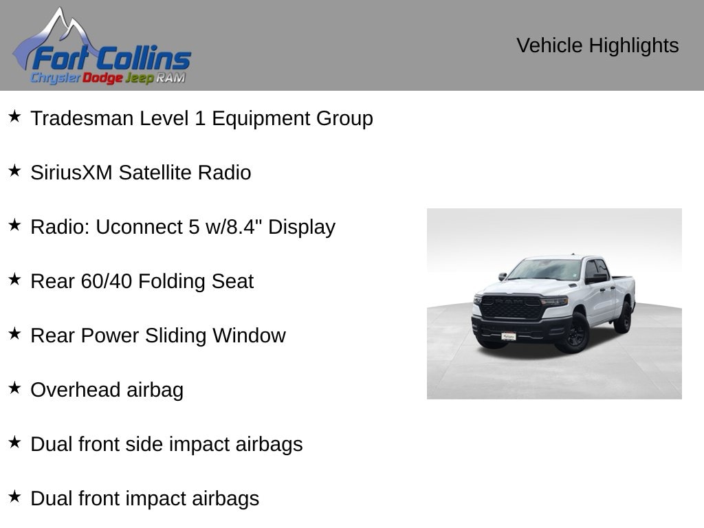 Used 2025 Ram 1500 Tradesman Truck Quad Cab