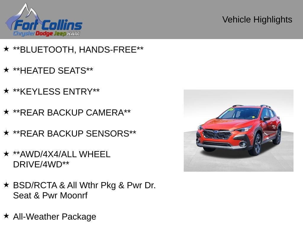 Used 2025 Subaru Crosstrek Premium SUV