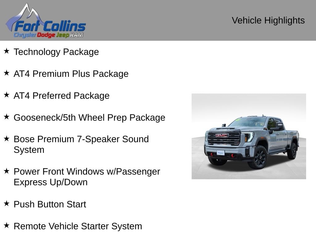 Used 2025 GMC Sierra 3500 HD AT4 Truck Crew Cab
