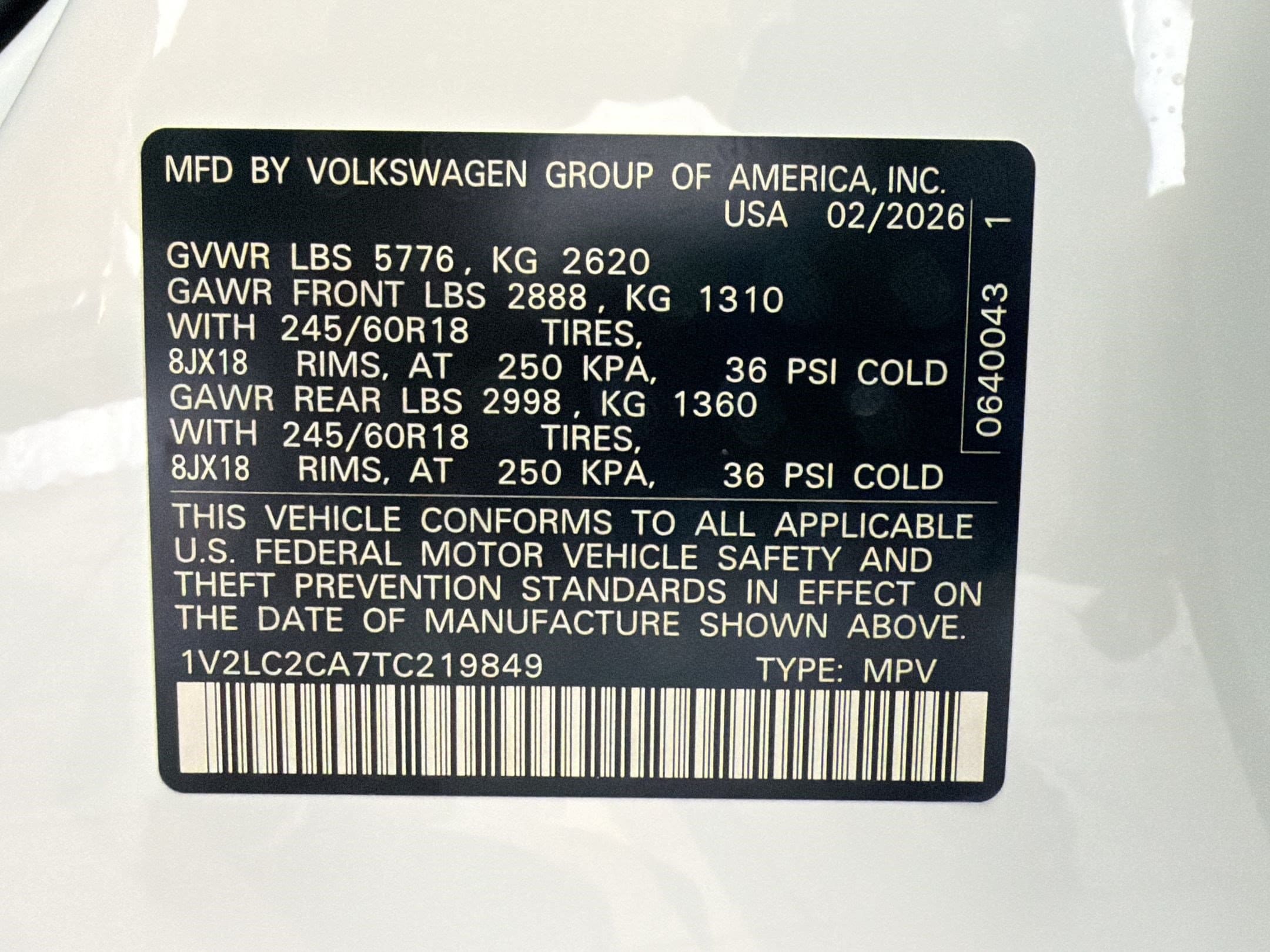 2026 Volkswagen Atlas Cross Sport SE - Photo 18