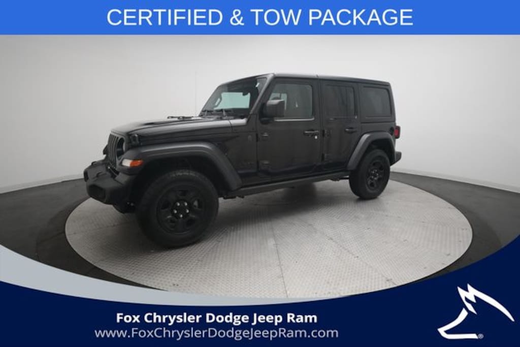 Certified 2023 Jeep Wrangler 4-DOOR SPORT 4X4 SUV