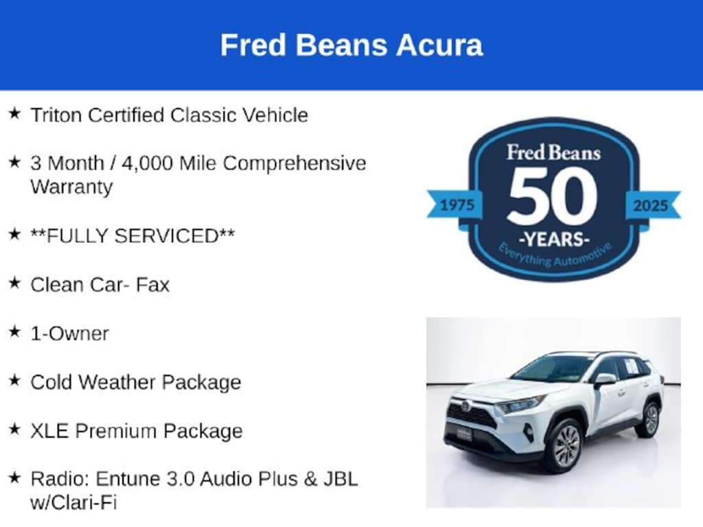 Used 2019 Toyota RAV4 XLE Premium SUV