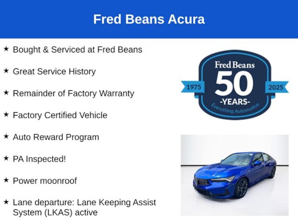 Certified 2025 Acura Integra A-Spec Package Hatchback