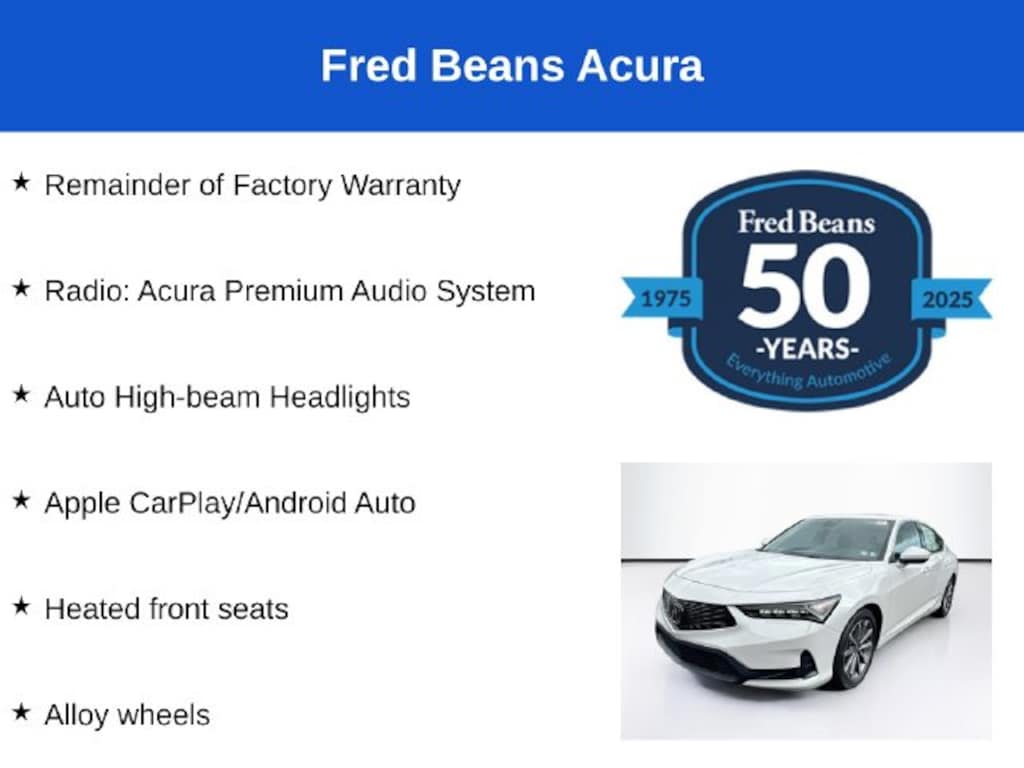 Used 2025 Acura Integra Base Hatchback