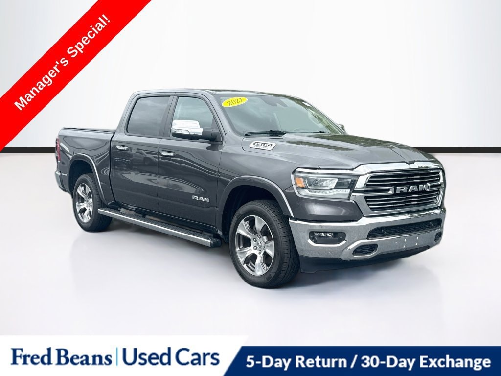 Used 2021 Ram 1500 Laramie Crew Cab 4x4 57 Box Truck